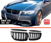 BMW 3 серія E90/E91 2005-2011 рр. Ніздрі M-Look (для E-90/91, 2005-2008, чорний глянець) фото 6