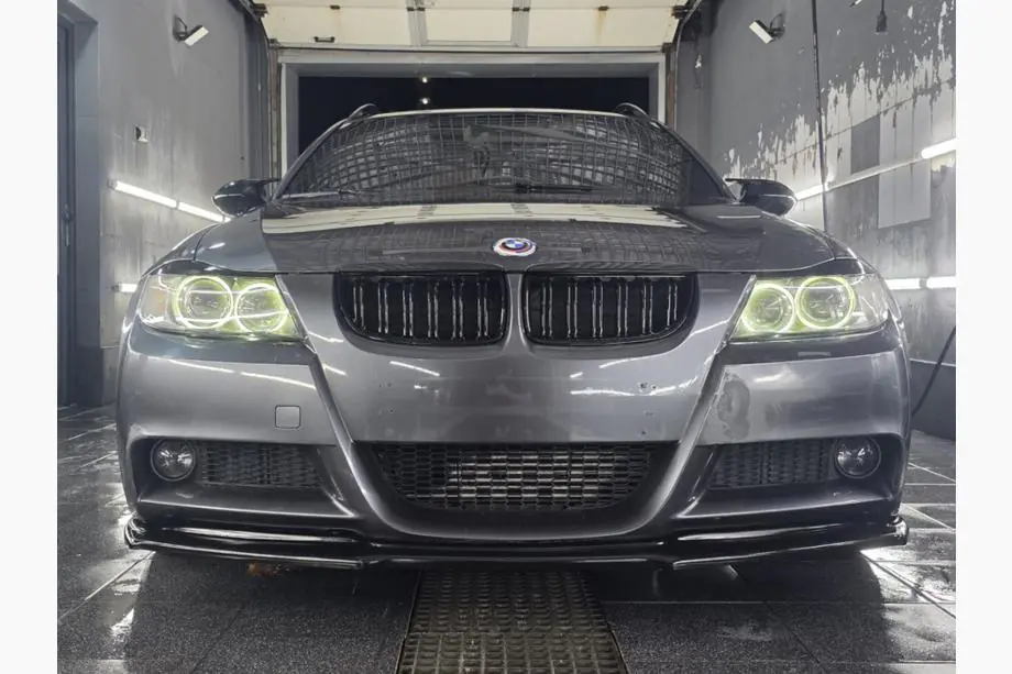 BMW 3 серія E90/E91 2005-2011 рр. Ніздрі M-Look (для E-90/91, 2005-2008, чорний глянець) Фото 13