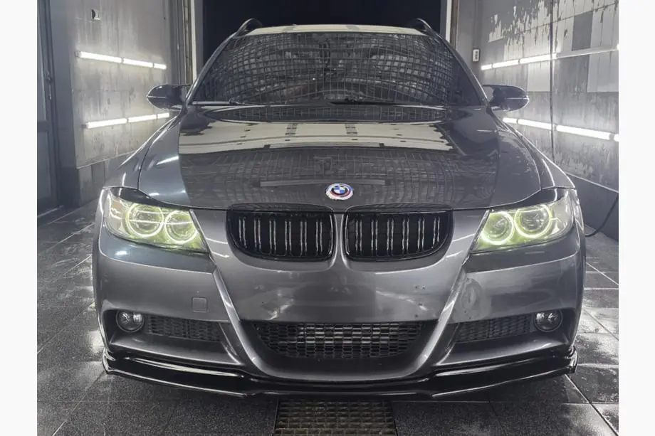 BMW 3 серія E90/E91 2005-2011 рр. Ніздрі M-Look (для E-90/91, 2005-2008, чорний глянець) Фото 2