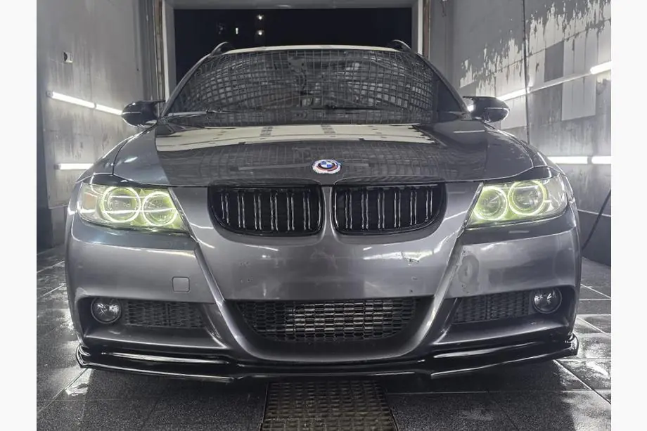 BMW 3 серія E90/E91 2005-2011 рр. Ніздрі M-Look (для E-90/91, 2005-2008, чорний глянець) Фото 9
