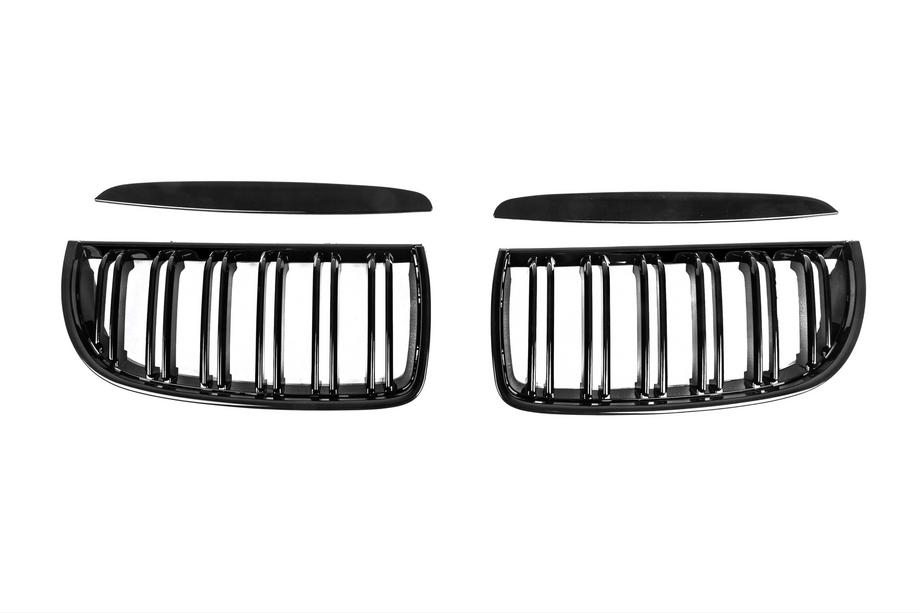 BMW 3 серія E90/E91 2005-2011 рр. Ніздрі M-Look (для E-90/91, 2005-2008, чорний глянець) Фото 3