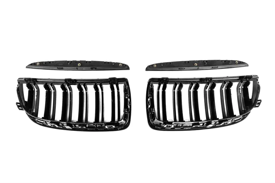BMW 3 серія E90/E91 2005-2011 рр. Ніздрі M-Look (для E-90/91, 2005-2008, чорний глянець) Фото 12