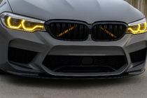 BMW 5 серія G30/G31 2017-2023 рр. Ніздрі M-Look (2017-2020, чорний глянець) фото 1