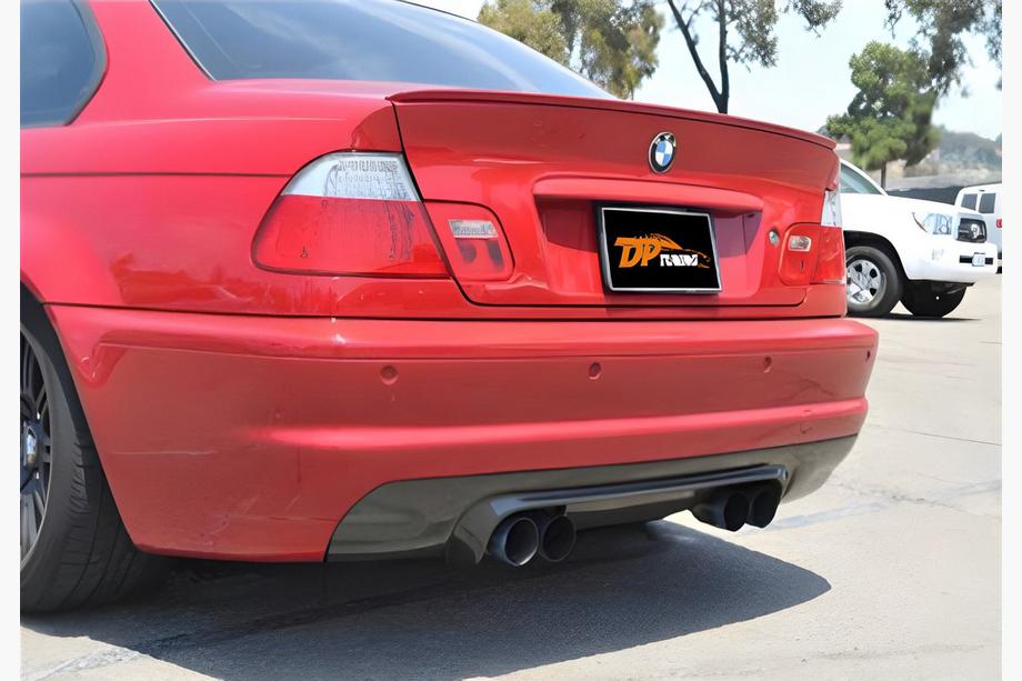 BMW 3 серія E46 1998-2006 рр. Задній дифузор DPT (2001-2006, чорний глянець)