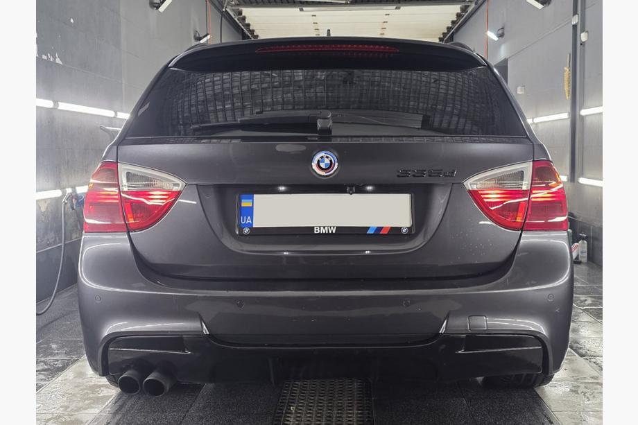 BMW 3 серія E90/E91 2005-2011 рр. Задній дифузор DPT V-5 (для E90 M-Sport, чорний глянець) Фото 1
