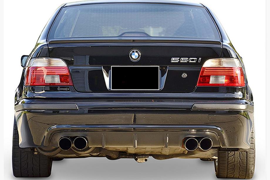 BMW 5 серія E39 1996-2003 рр. Задній дифузор DPT (для M-5, чорний глянець)