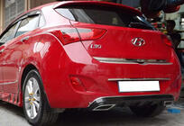 Задній дифузор DPT V-1 (чорний глянець) фото 2