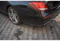 Mercedes E-сlass W213 2016-2023 рр. Задній FLAP дифузор DPT (чорний глянець) фото 2