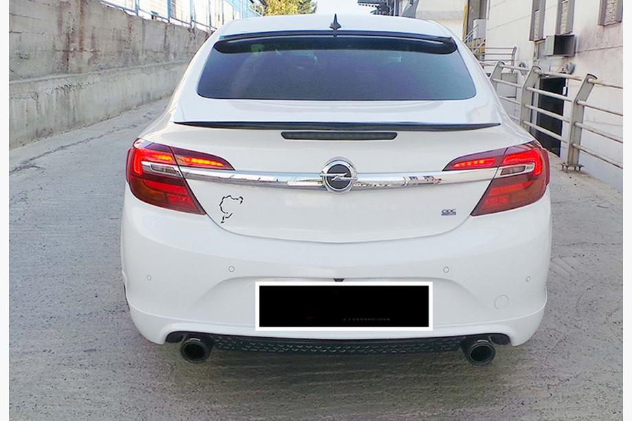 Opel Insignia 2008-2017 рр. Задній дифузор DPT (SD, 2013-2017, чорний глянець) Фото 2