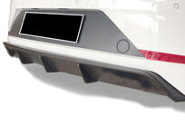 Seat Leon 2013-2020 рр. Задній дифузор DPT V-2 (2017-2020, чорний глянець) фото 1