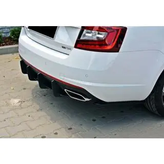 Задній дифузор DPT V-5 (LB, чорний матовий) Skoda Octavia III A7 2013-2019 рр. фото 3