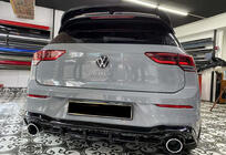 Volkswagen Golf 8 2019- рр. Задній дифузор DPT V-2 (чорний глянець) фото 1