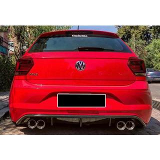 Задній дифузор DPT V-2 (чорний глянець) фото 1