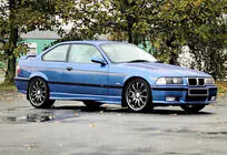 BMW 3 серія E36 1990-2000 рр. Бокові пороги DPT (Під фарбування) фото 1