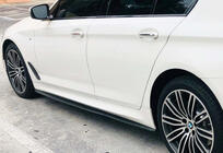 BMW 5 серія G30/G31 2017-2023 рр. Накладки на пороги DPT V-1 (під M-Sport/M5 пороги, чорний глянець) фото 1