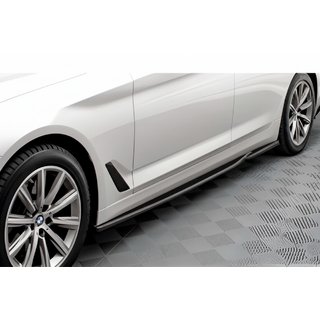 Накладки на пороги DPT V-2 (під M-Sport/M5 пороги, чорний глянець) BMW 5 серія G30/G31 2017-2023 рр. фото 1