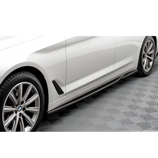Накладки на пороги DPT V-2 (під M-Sport/M5 пороги, чорний глянець)