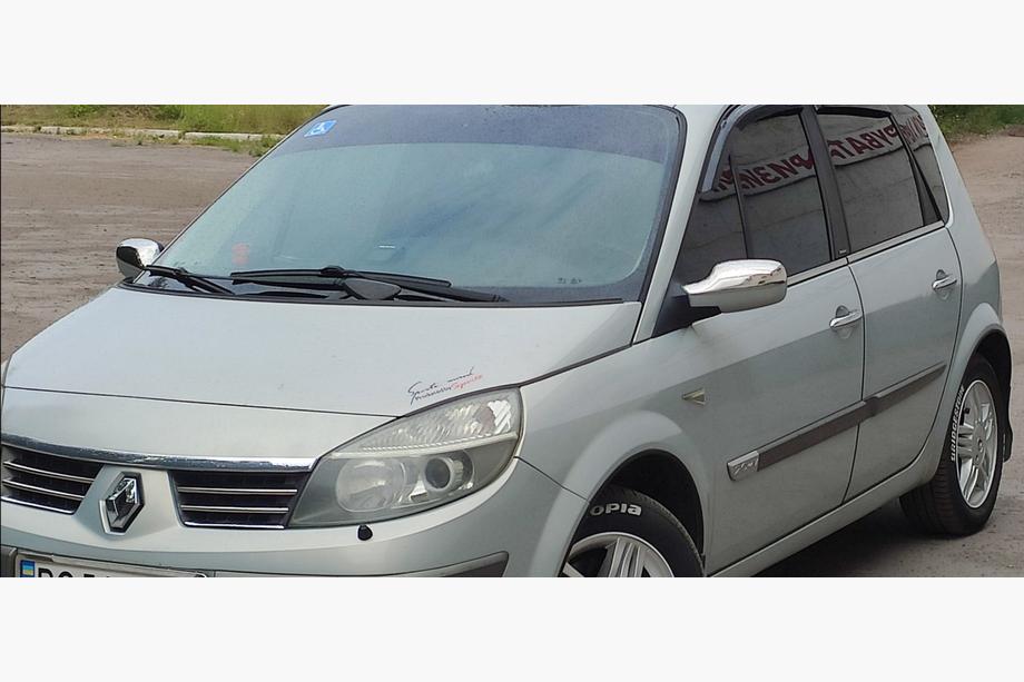 Renault Scenic/Grand 2003-2009 рр. Окантовка вікон (4 шт., нерж.) Фото 5