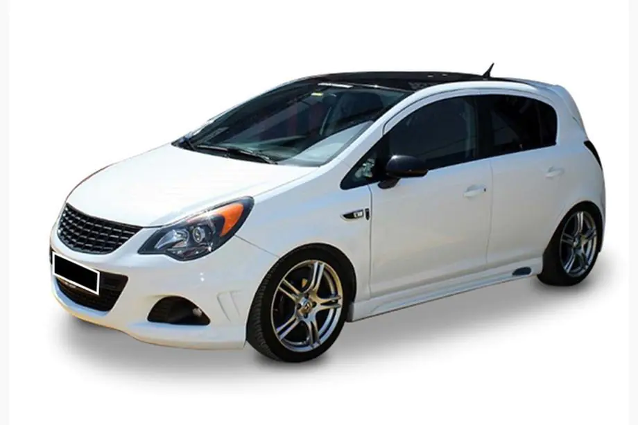 Opel Corsa D 2007-2014 рр. Бокові пороги DPT V-2 (Під фарбування) Фото 2