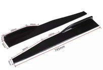 Універсальна накладки на бокові пороги DPT Aero Black (чорний глянець) фото 3