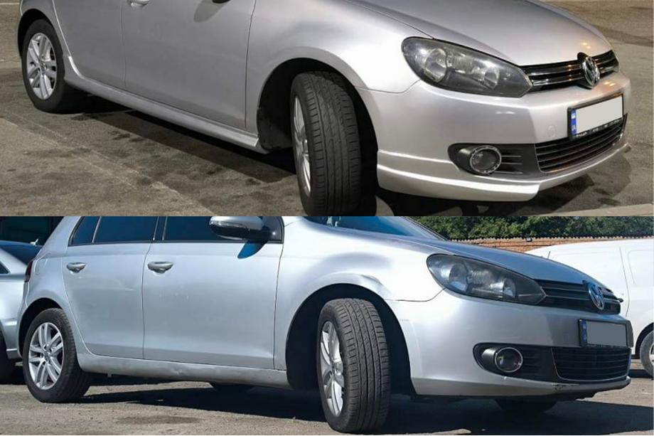 Volkswagen Golf 6 2008-2014 рр. Бокові пороги DPT V-1 (HB, під фарбування) Фото 11