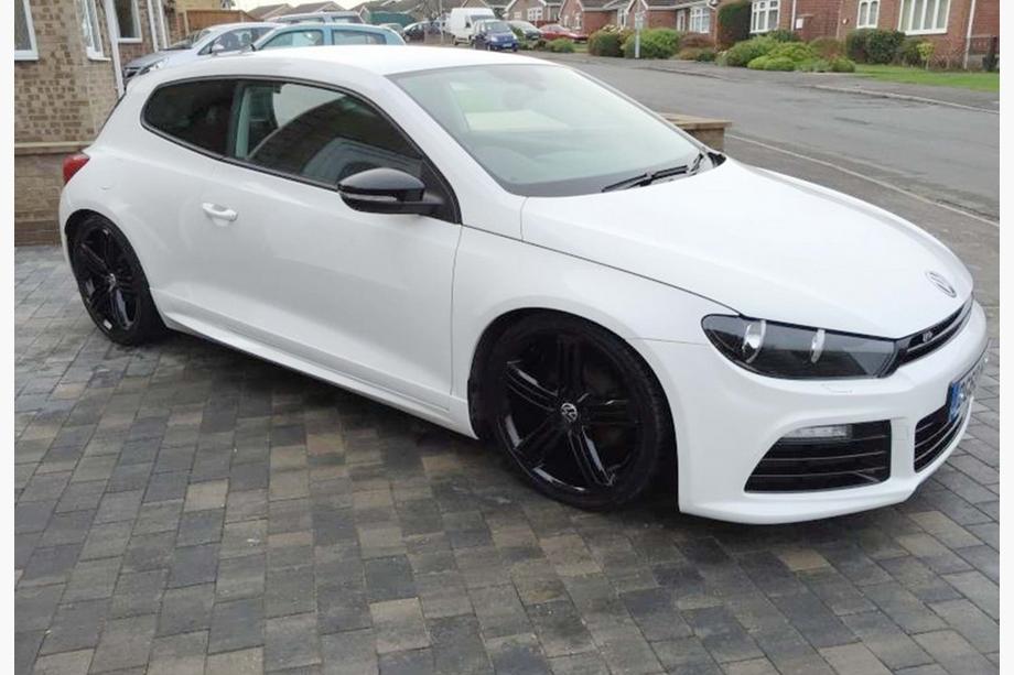 Volkswagen Scirocco 2008-2017 рр. Бокові пороги DPT V-1 (чорний глянець) Фото 2