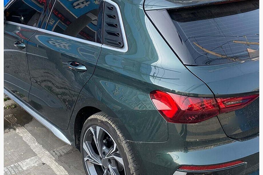 Audi A3 2012-2020 рр. Накладки на задні вікна DPT V-1 (чорний глянець, 2шт) Фото 2
