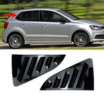 Накладки на задні вікна DPT (чорний глянець, 2шт) фото 1