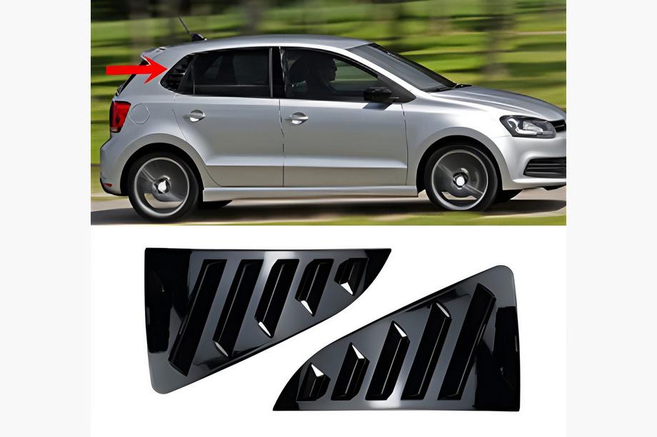 Накладки на задні вікна DPT (чорний глянець, 2шт) Image