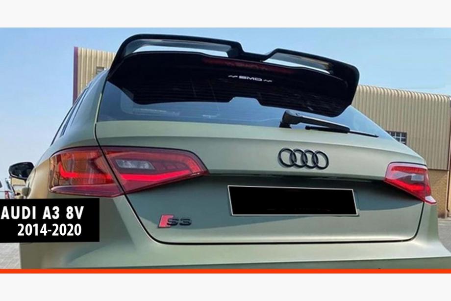 Audi A3 2012-2020 рр. Спойлер DPT V-3 (HB, 5 дверей, чорний глянець) Фото 1