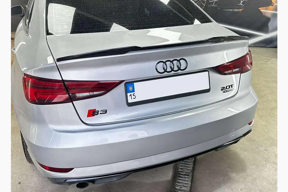 Audi A3 2012-2020 рр. Спойлер DPT V-5 (чорний глянець) Фото 1
