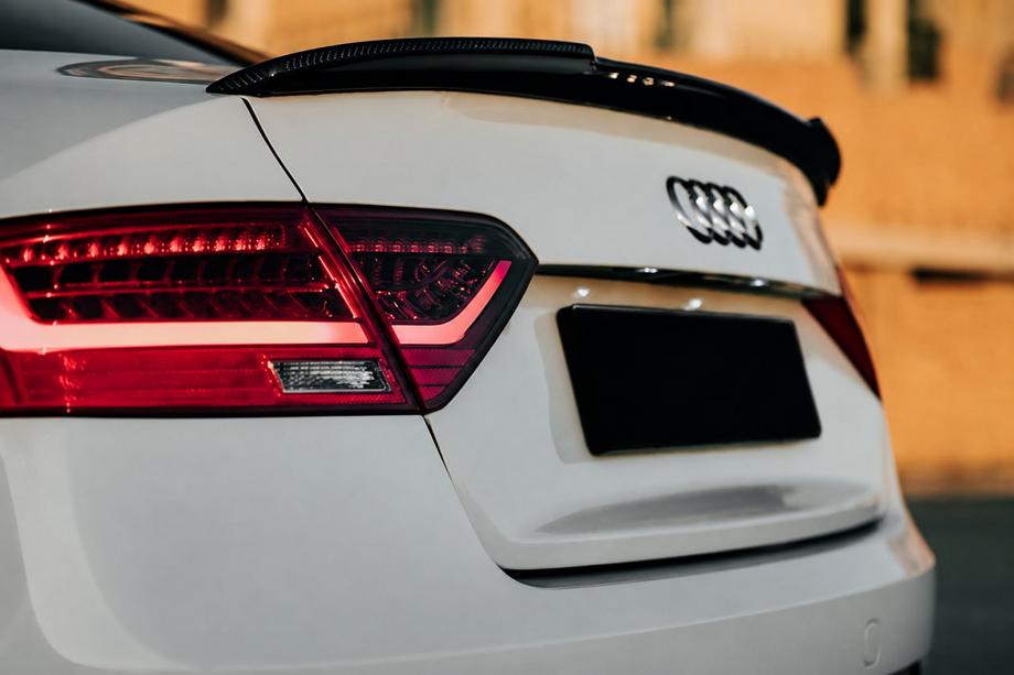 Audi A5 2007-2015 рр. Спойлер DPT V-1 (для Sedan, чорний глянець) Фото 1