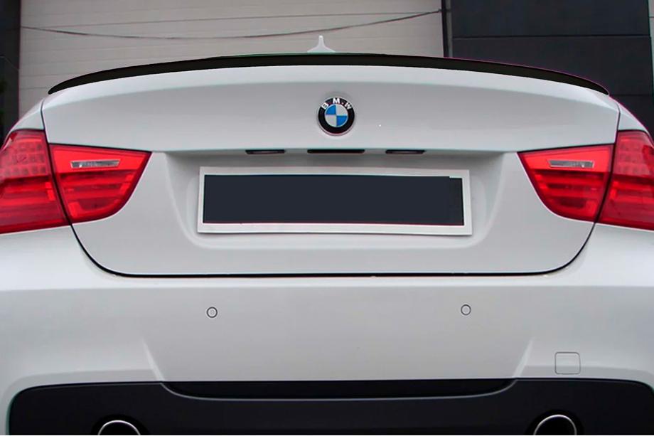 BMW 3 серія E90/E91 2005-2011 рр. Спойлер M3-Style (для E90, чорний глянець) Фото 3