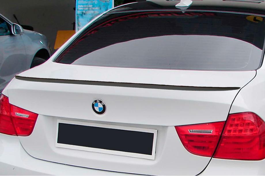 BMW 3 серія E90/E91 2005-2011 рр. Спойлер M3-Style (для E90, чорний глянець) Фото 5