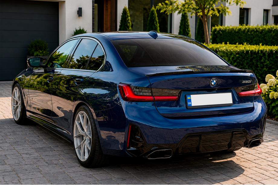 BMW 3 серія G20/G21 2018- рр. Спойлер M3-Style (для G20/G80, чорний глянець) Фото 2