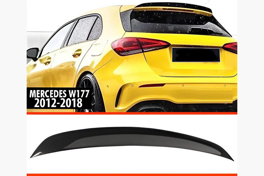 Mercedes A-class W176 2012-2018 рр. Спойлер DPT V-4 (чорний глянець) Фото 1