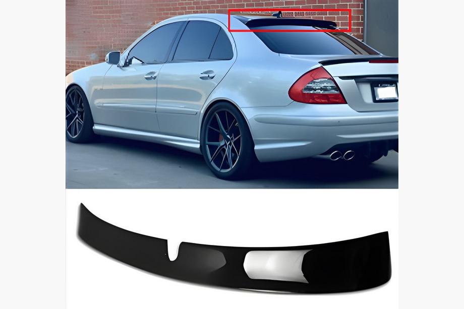 Mercedes E-class W211 2002-2009 рр. Бленда DPT (2002-2006. чорний глянець) Фото 1