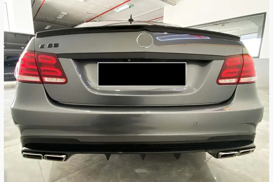 Mercedes E-class W212 2009-2016 рр. Спойлер DPT V-1 (чорний глянець) Фото 2