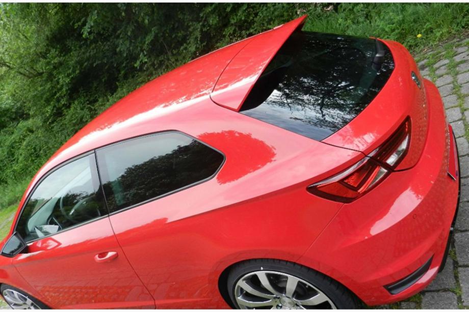 Seat Leon 2013-2020 рр. Спойлер DPT V-1 (2 дверки, чорний глянець) Фото 3