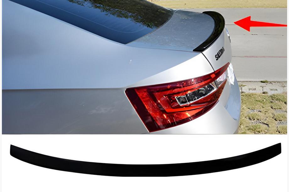 Skoda Superb 2015-2024 рр. Спойлер DPT V-1 (2019-2024, чорний глянець) Фото 1
