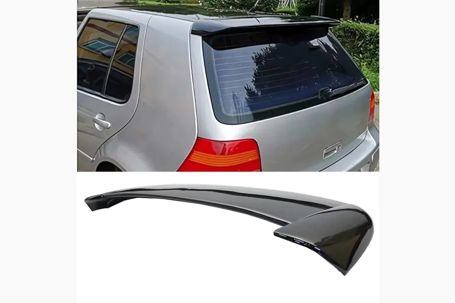 Volkswagen Golf 4 1997-2006 рр. Спойлер DPT V-1 (HB, чорний глянець)