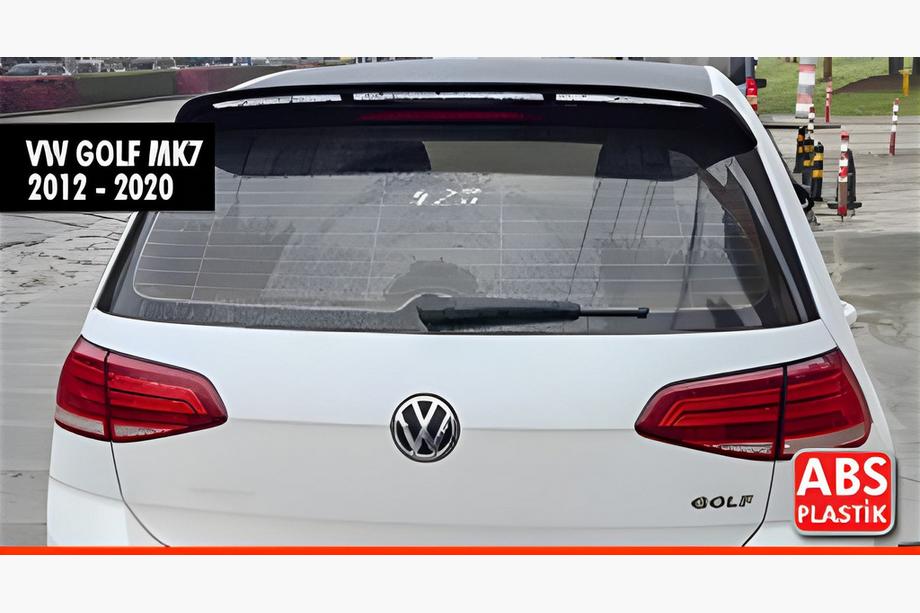 Volkswagen Golf 7/E-Golf 2012-2020 рр. Спойлер DPT V-8 (HB, чорний глянець) Image
