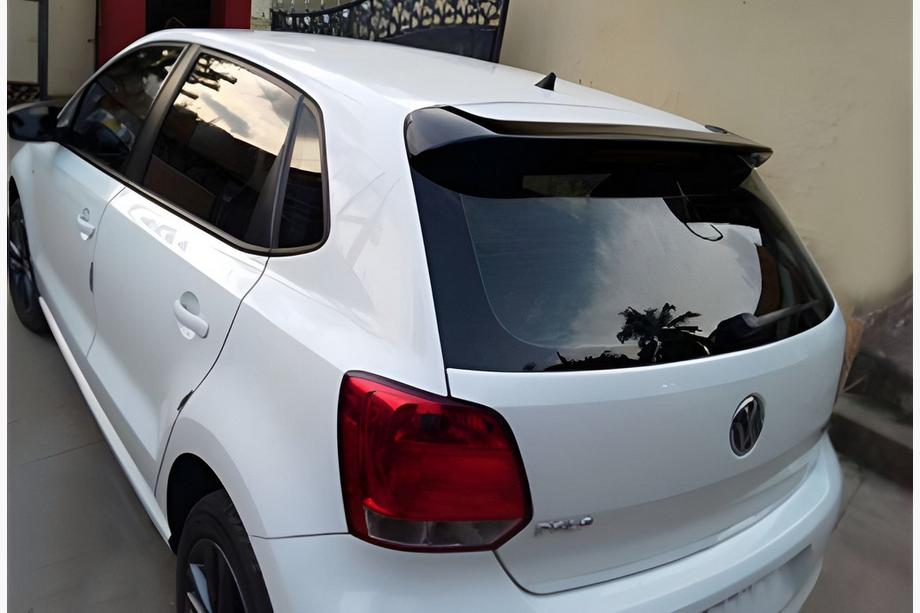 Volkswagen Polo 2010-2017 рр. Спойлер DPT V-6 (HB, чорний глянець) Фото 1