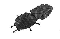 Накидка на сидіння (1 шт, Чорна з сірою ниткою) фото 3