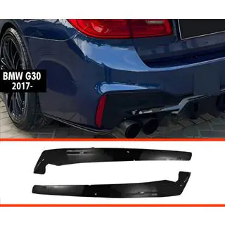 Задні FLAP накладки DPT (для M-Sport/M5 F90, чорний глянець)