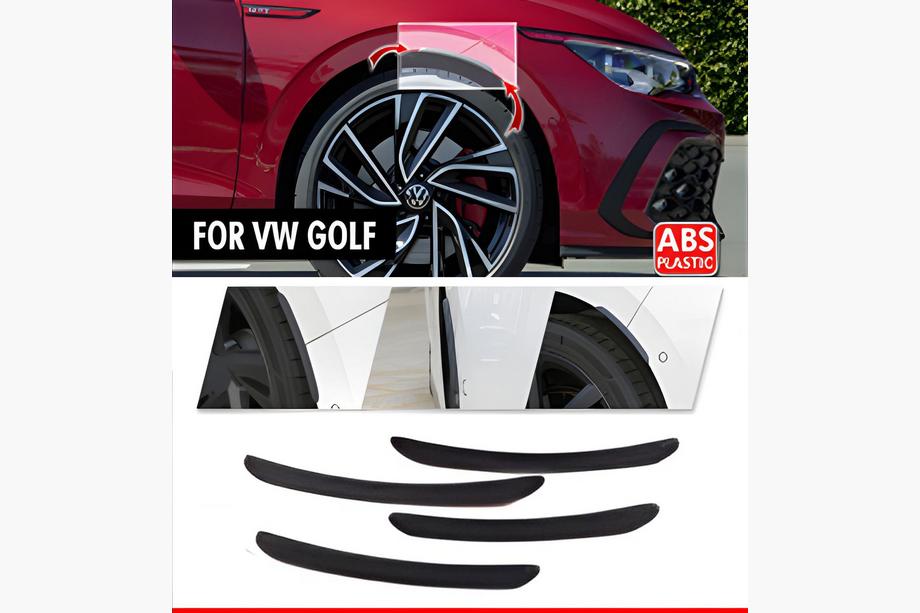 Volkswagen Golf 7/E-Golf 2012-2020 рр. Накладки на арки DPT (4 шт, чорні) Image
