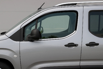 Opel Combo 2019- рр. Окантовка вікон Omsa Line (2 шт, нерж.) фото 2