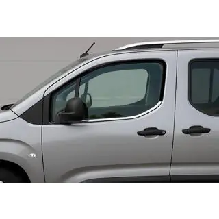 Окантовка вікон Omsa Line (2 шт, нерж.) Toyota Proace City 2016- рр. фото 2
