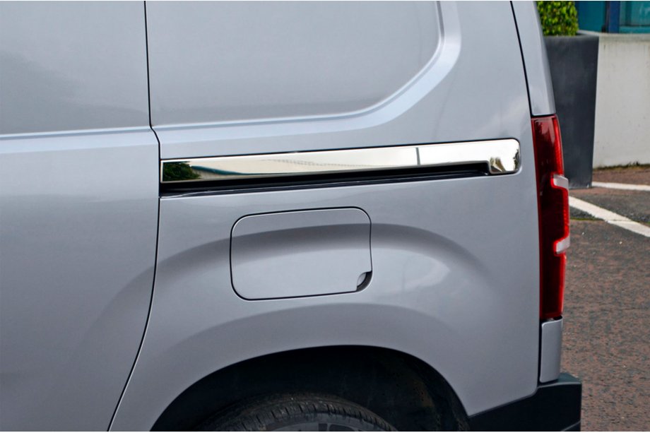Toyota Proace City 2016- рр. Молдинги здвіжної дверки (2 шт., нерж) Фото 2