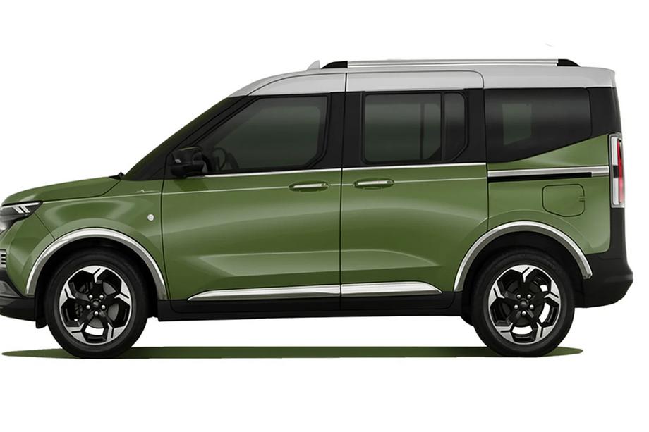 Ford Courier 2023- рр. Молдинг дверний OmsaLine (4 шт, нерж) Фото 2